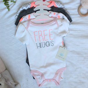 Brand New Cloud Island Onesie 4 Pack NWT Neon!!!